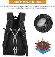 Vista 5 de HUNTVP Mochila táctica 25L Mochila táctica de asalto paquete militar WR Rucksack, WR