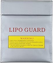 リポバッテリー セーフティーバッグ リポガード 2個セット 18*23cm/23*30cm リポ バッテリー 充電ポーチサック PVC 保管 ケース 防爆 耐熱 耐火 防炎 バッテリ保管 シルバー (１個,23*30cm) [並行輸入品]