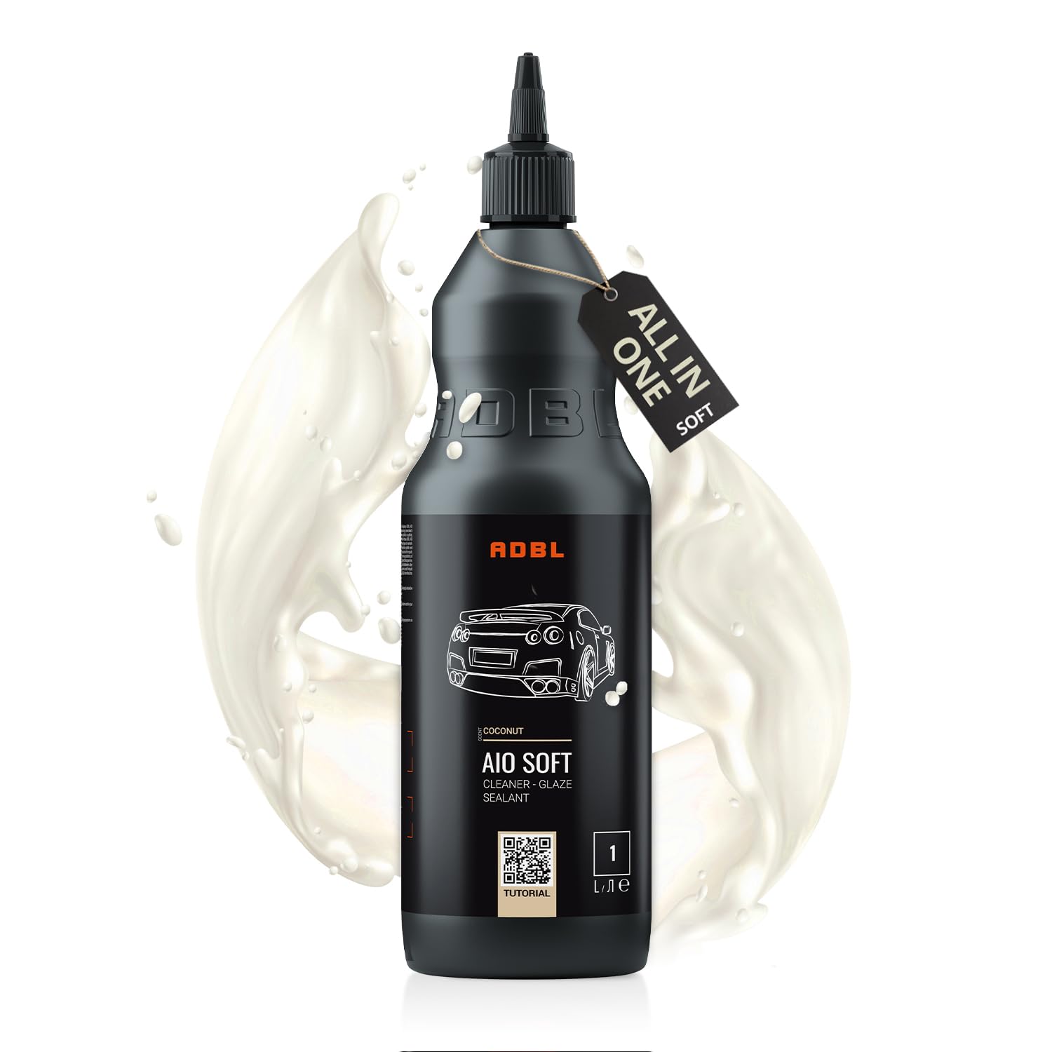 ADBL AIO Soft (1L) - All-in-One Politur, Reiniger und Schutz für weiche Auto Lacke - Entfernt Oxidation, Kratzer und Hologramme - Perfekt für schnelle, einstufige Lackkorrektur inkl. Versiegelung