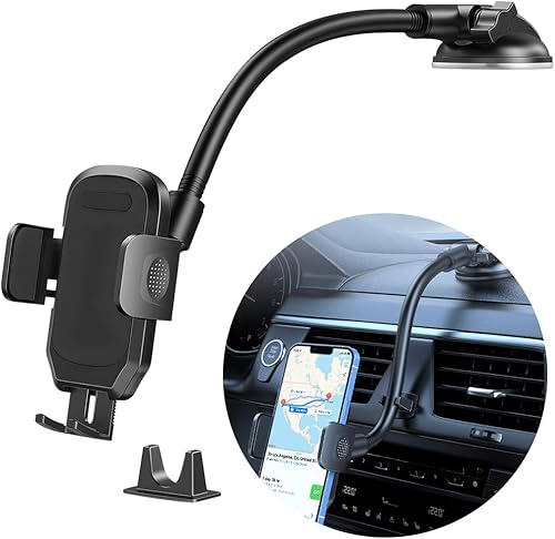 Soporte para teléfono celular de automóvil, salpicadero de vehículo, ventilación de aire, manos largas, soporte de teléfono, accesorios de montaje