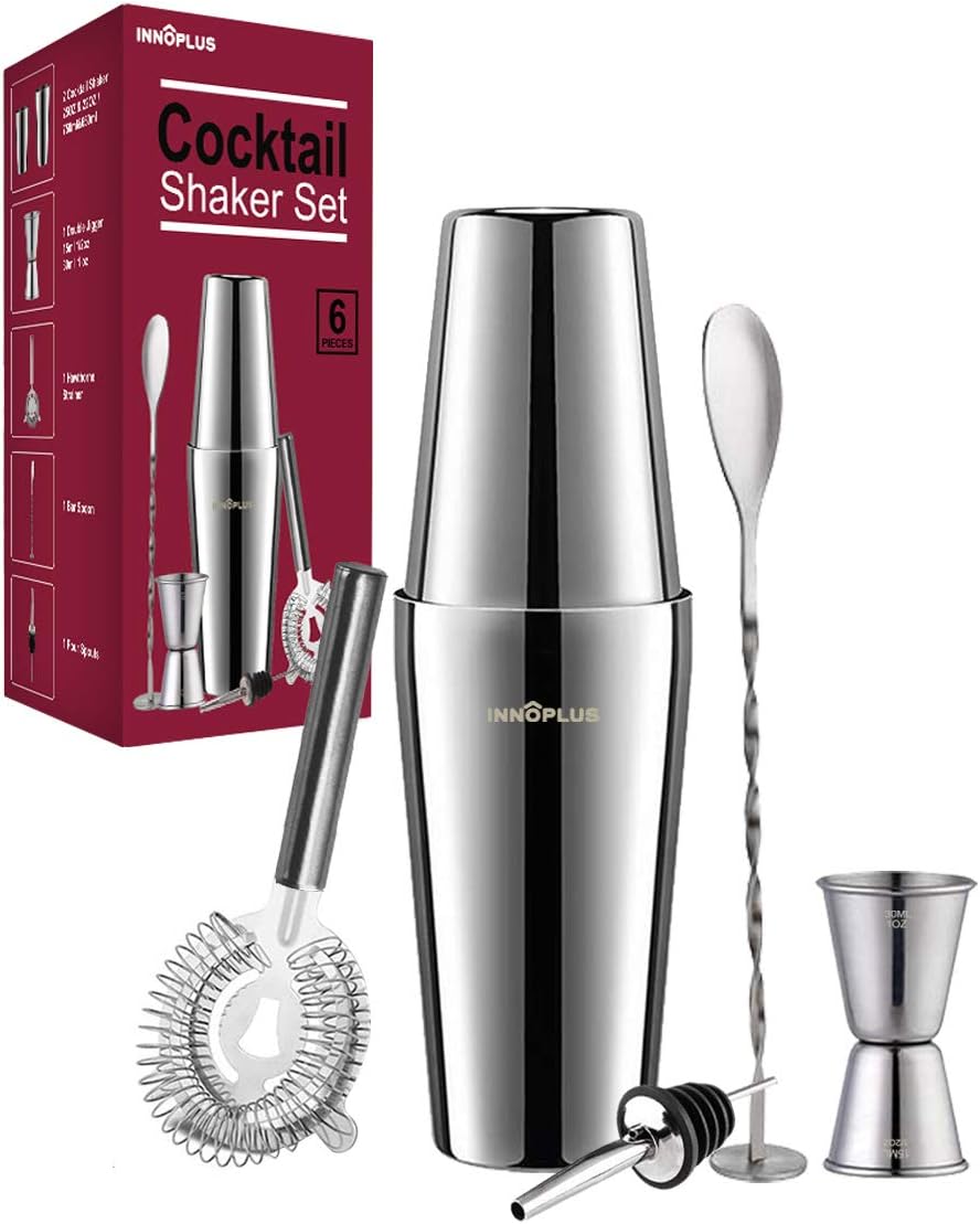 Amazon.de Cocktail Shaker, Cocktail Set Geschenk, Premium Boston