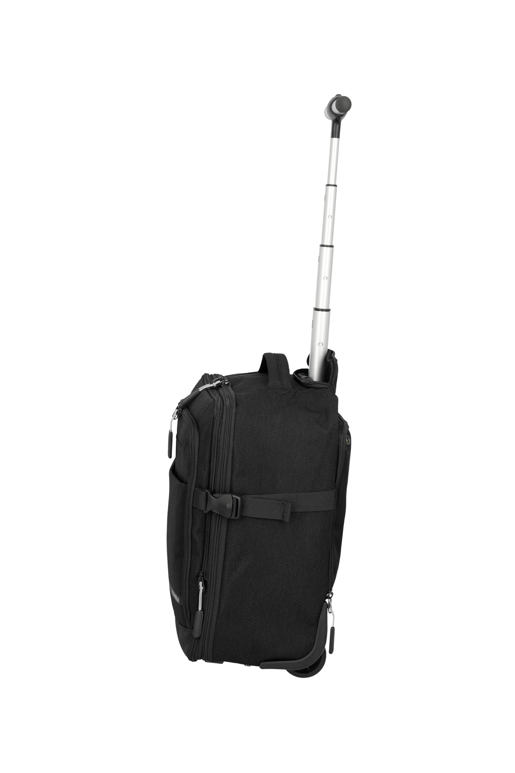 Travelite Rucksack KICK OFF, Laptopfach 15,6 Zoll, Handgepäck Rucksack mit Rollen und Teleskopgestänge, vielseitiger Reiserucksack, 30 x 40 x 20/23 cm, 24/28 L