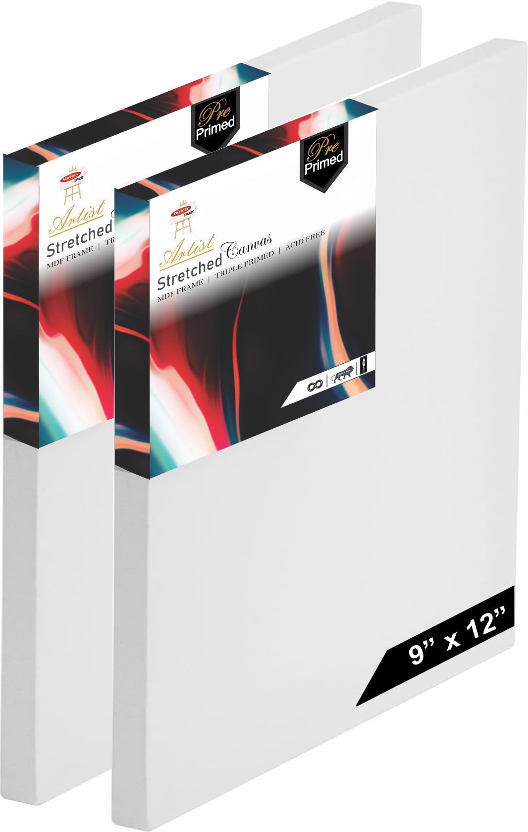 Pre-Stretched Canvas Boards - 2 Pack -2