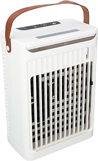 Enfriador de Ventilador de Humidificador de Aire Acondicionado Portátil con Tanque de 680 Ml 2 Nieblas Frías 5 Velocidades 2 Nieblas Frías y 7 LED Mini Aire Acondicionado
