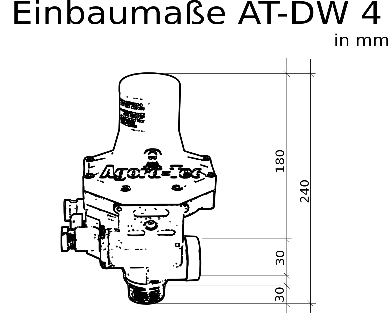 Agora-Tec® Flusso DWv-4, controllo pompa per pompe centrifughe, sommergibili e pozzi profondi, ideale per applicazioni a basso flusso di 1 l/min (servizi igienici e sistemi di irrigazione)