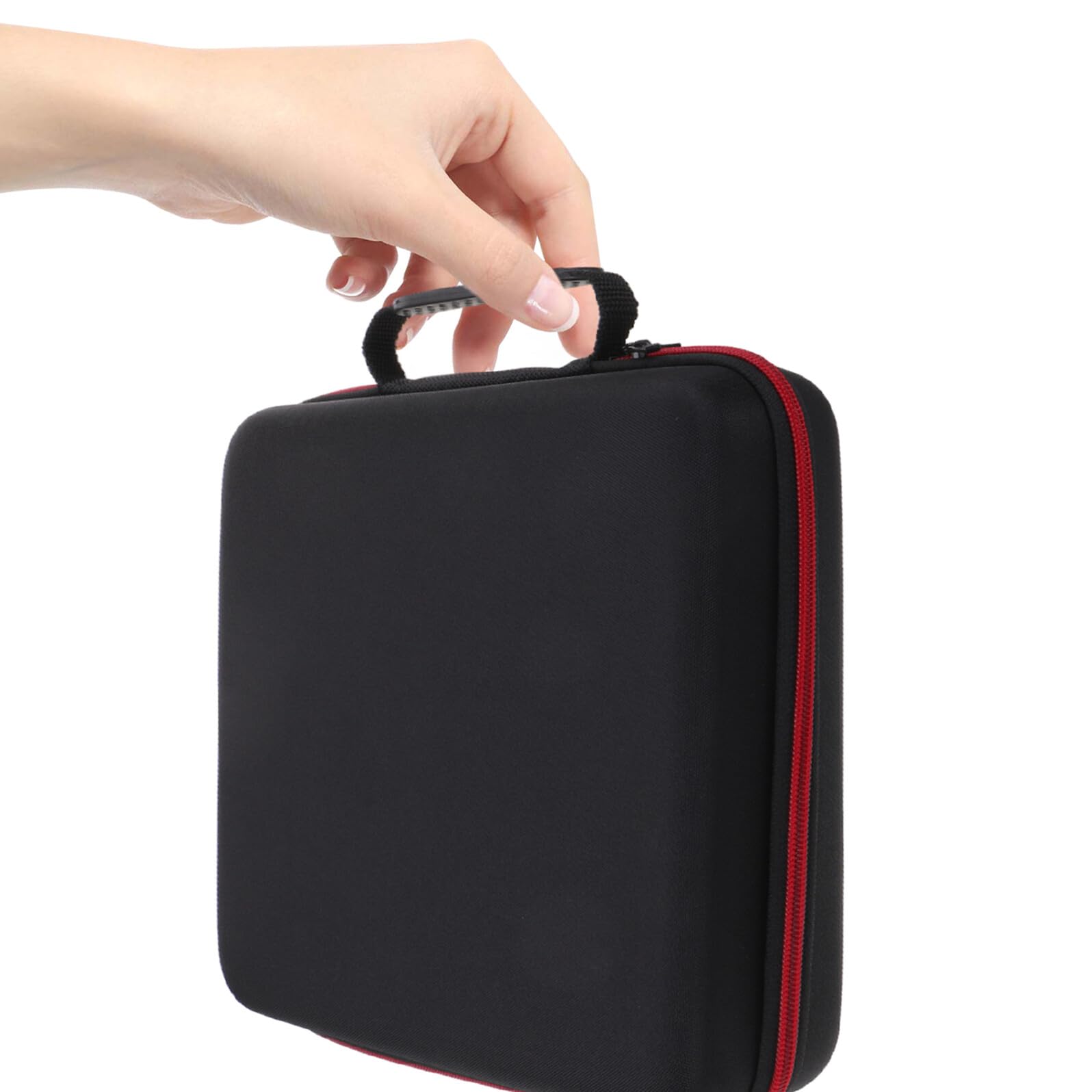 VANZACK Estuche Rígido para Micrófonos Inalámbricos 2 Unidades Tamaño 29X26X7 CM Material EVA Resistente a Impactos Bolsa de Viaje para 4 Micrófonos de Mano Adecuado para Uso en