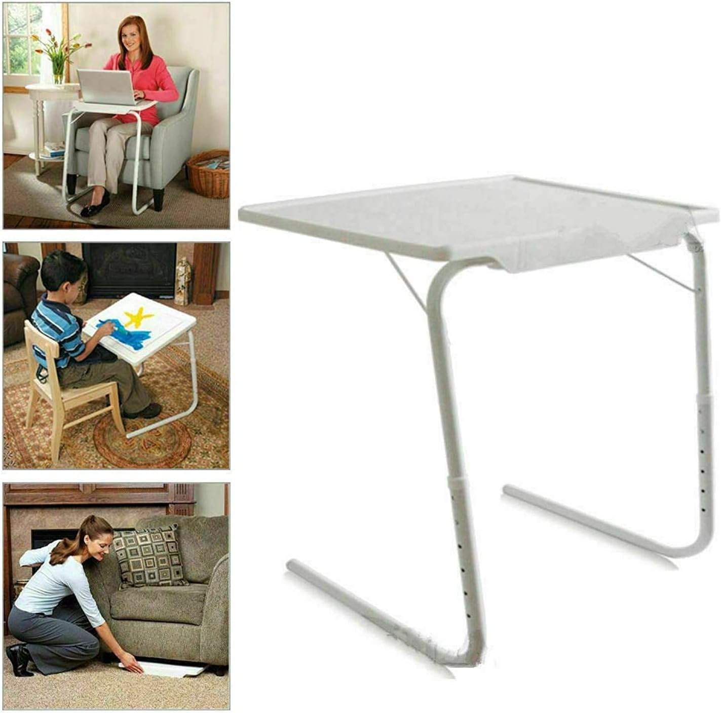 Foldable Portable Adjustable Laptop Desk Bed Office Mate TV Dinner AU Tray Table,