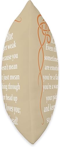 Miniatura 2 de DesignsByKelley Best Wishes Fast Recovery Gifts Inspired It's Okay to Feel Blue Get Well Soon - Almohada de regalo, 16 x 16 pulgadas, multicolor