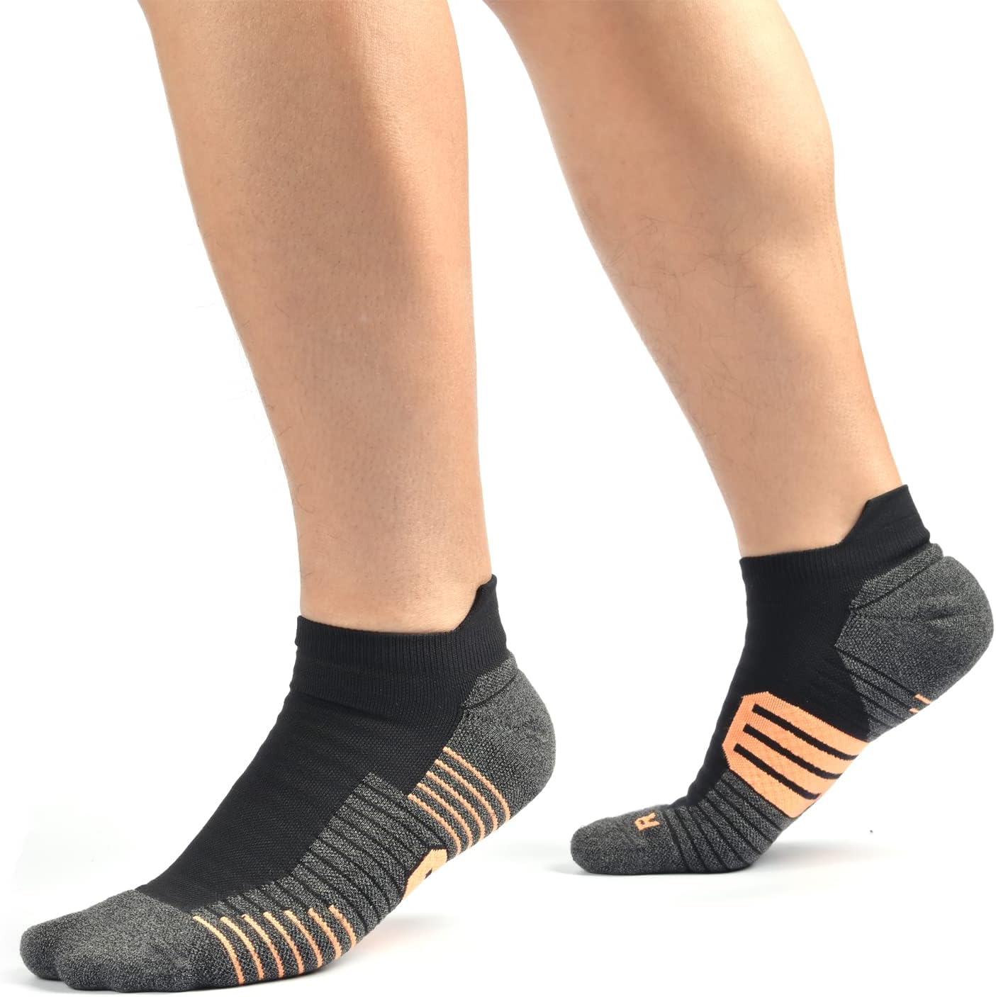 Men's Anti Stink Odor Control Seamless Blister Resistant Padded Thick Breathable Quarter Crew/Ankle Running Socks - Image 7