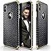 LOHASIC for iPhone Xs Max Case, Premium Leather Slim Luxury Flexible Anti-Slip Soft Grip Scratch Resistant Protective Cover Cases Compatible with iPhone Xs Max (2018) 6.5 inch - Carbon Fiber