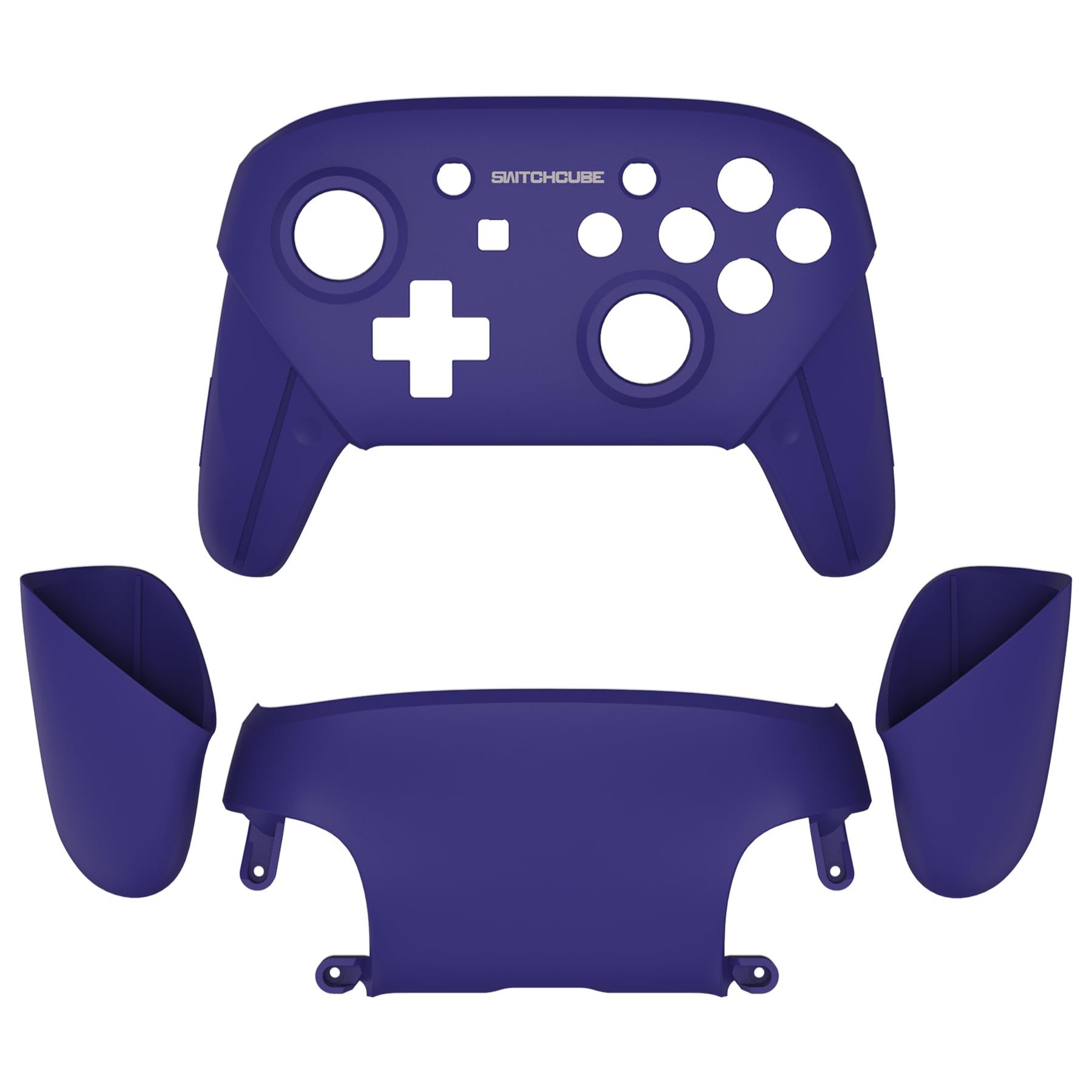 eXtremeRate Cover Grip Custodia Case Scocca Joystick Guscio Ricambio per Nintendo Switch Pro Controller con Pulsanti Tasti(Controller NON INCLUSO)-Stile SwitchCube Classic