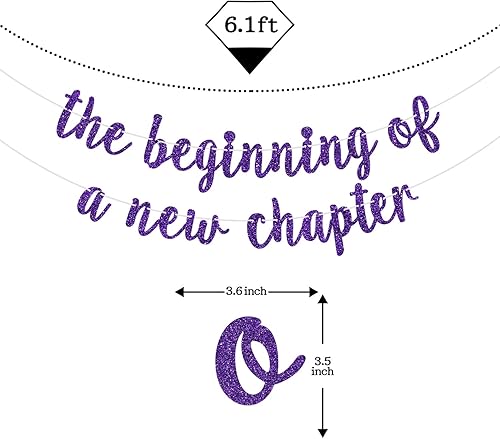 Miniatura 6 de Cartel de The Beginning of a New Chapter, decoraciones de fiesta de despedida, pancarta de graduación 2024, decoración de fiesta de jubilación para