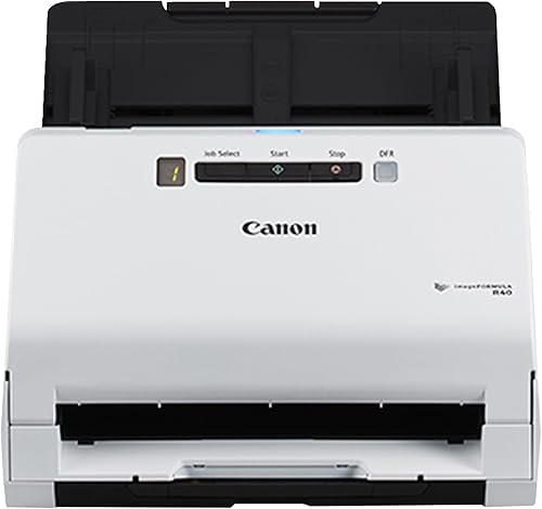 Canon ImageFORMULA R40 - Escáner de documentos de oficina para PC y Mac escaneo dúplex a color fácil instalación para uso en oficina o hogar incluye Canon ImageFORMULA R40 - Escáner de documentos de oficina para PC y Mac escaneo dúplex a color fácil instalación para uso en oficina o hogar incluye