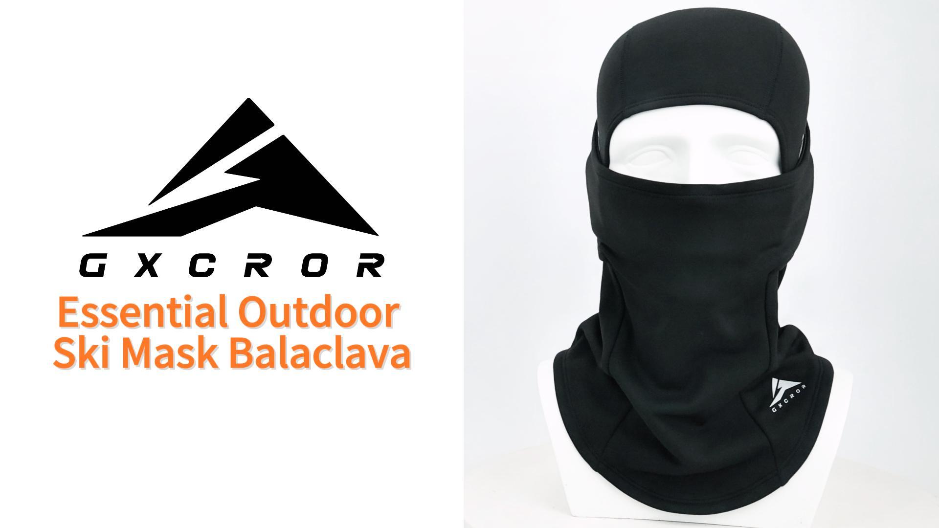 GXCROR Balaclava Ski Mask for Men & Women, Winter Face Mask Cold