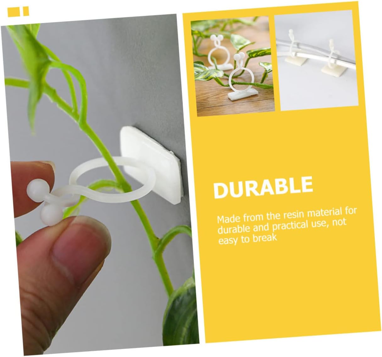 Kisangel 500pcs Plant Climbing Wall Fixture Clips Plant Support Clip Vine Holders for Wall Vine Hooks for