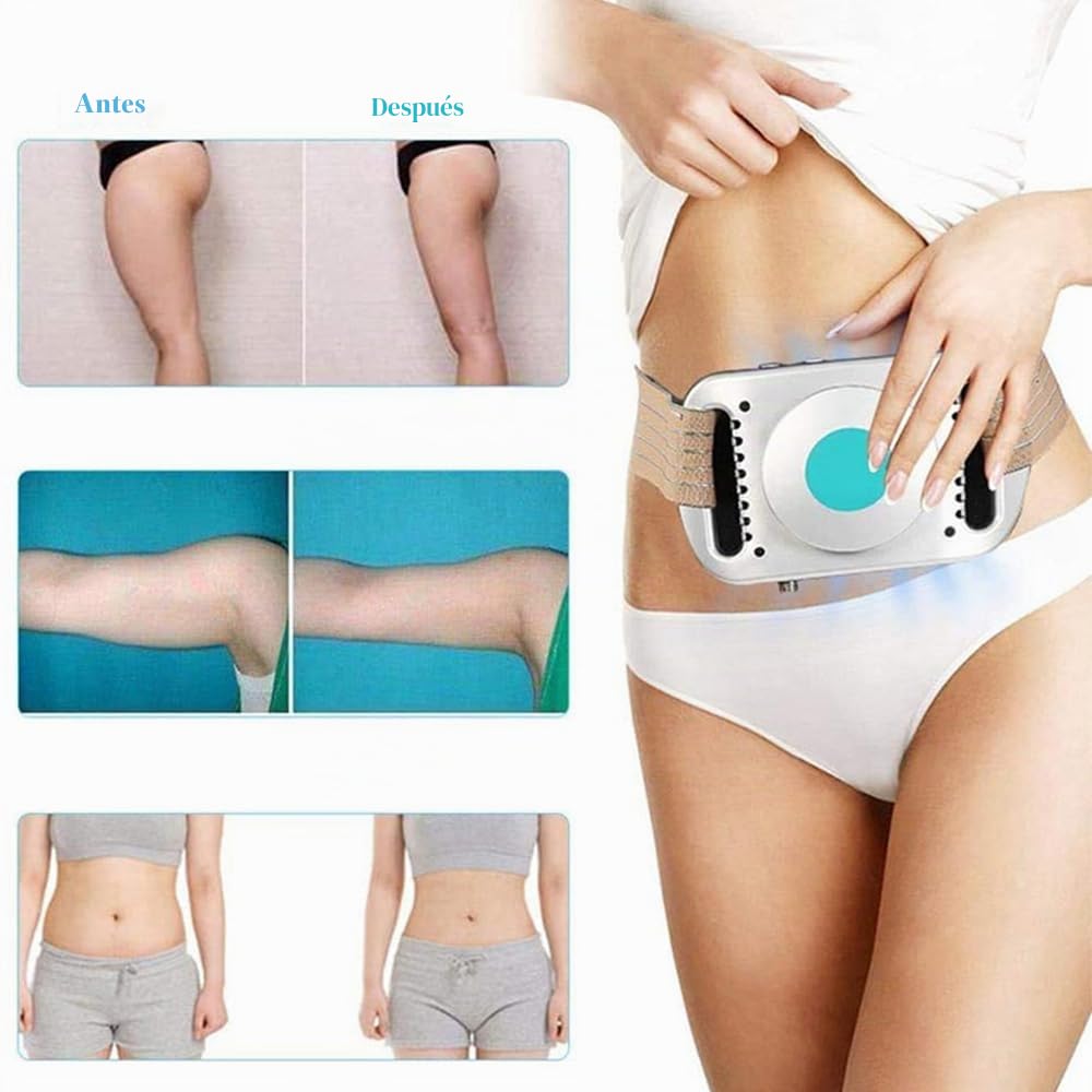 Máquina de Criolipólisis,Portátil Máquina Anticelulitis,Máquina de Eliminación de Grasa,Masajeador Celulitis Muslos, Máquina Adelgazar Barriga,Máquina Crioterapia Levantamiento Reafirmante del Cuerpo