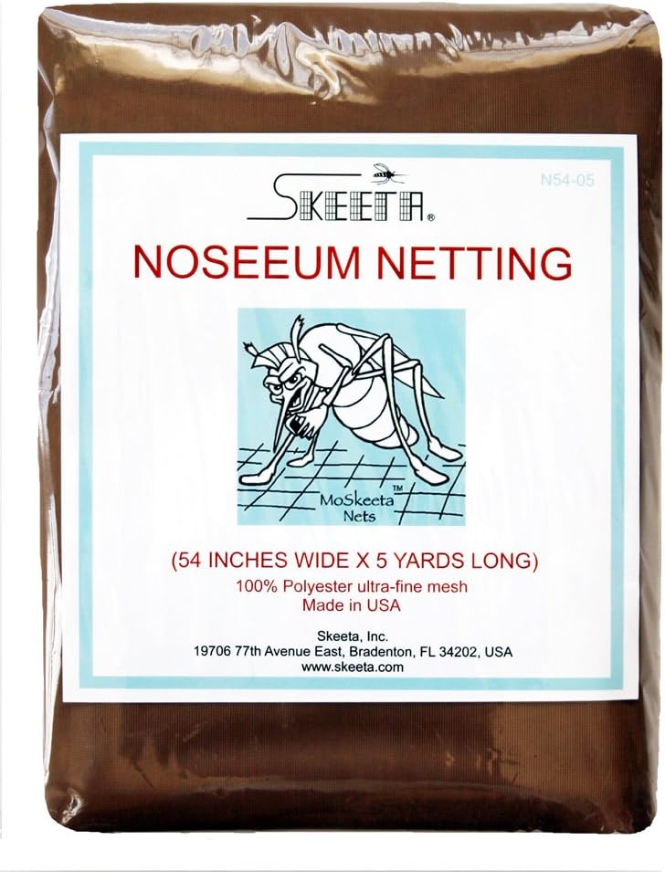 Mosquito (No-See-um) Netting by Skeeta 54" Wide X 5 Yards - Tan