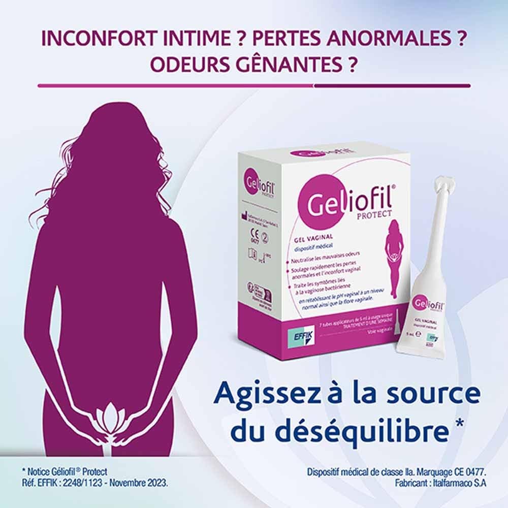 Effik Geliofil Classic Gel Vaginale Dispositivo Medico 7 Applicatori Da 5 ml
