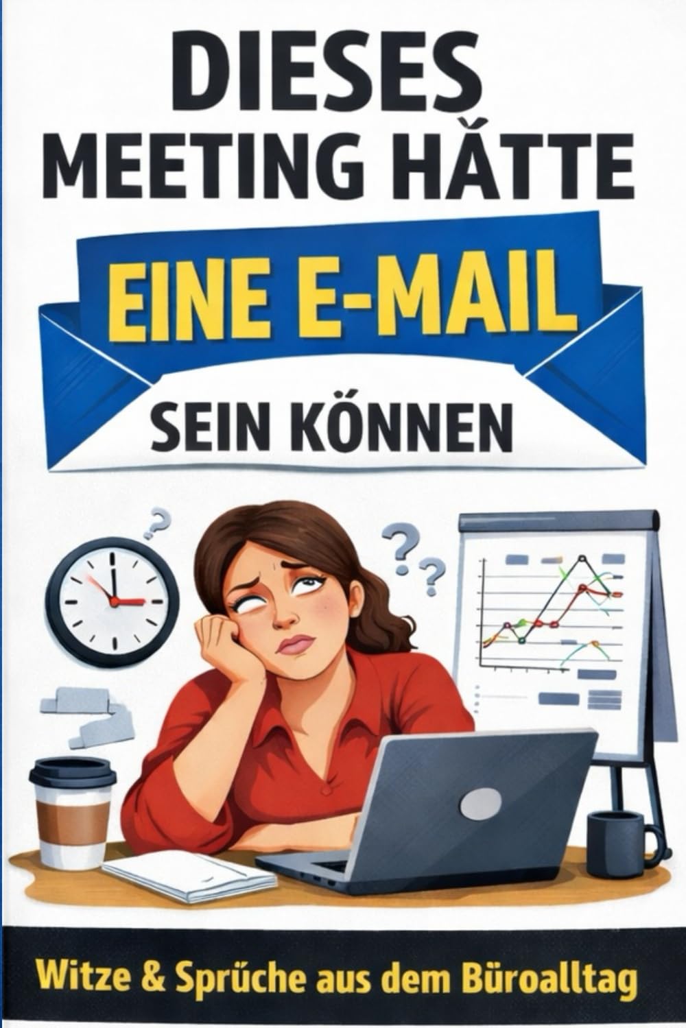 Büro Witzebuch! Dieses Meeting hätte eine E-Mail sein können!: 100 lustige Witze über den Büroalltag! Kaffee. Excel. Verzweiflung.