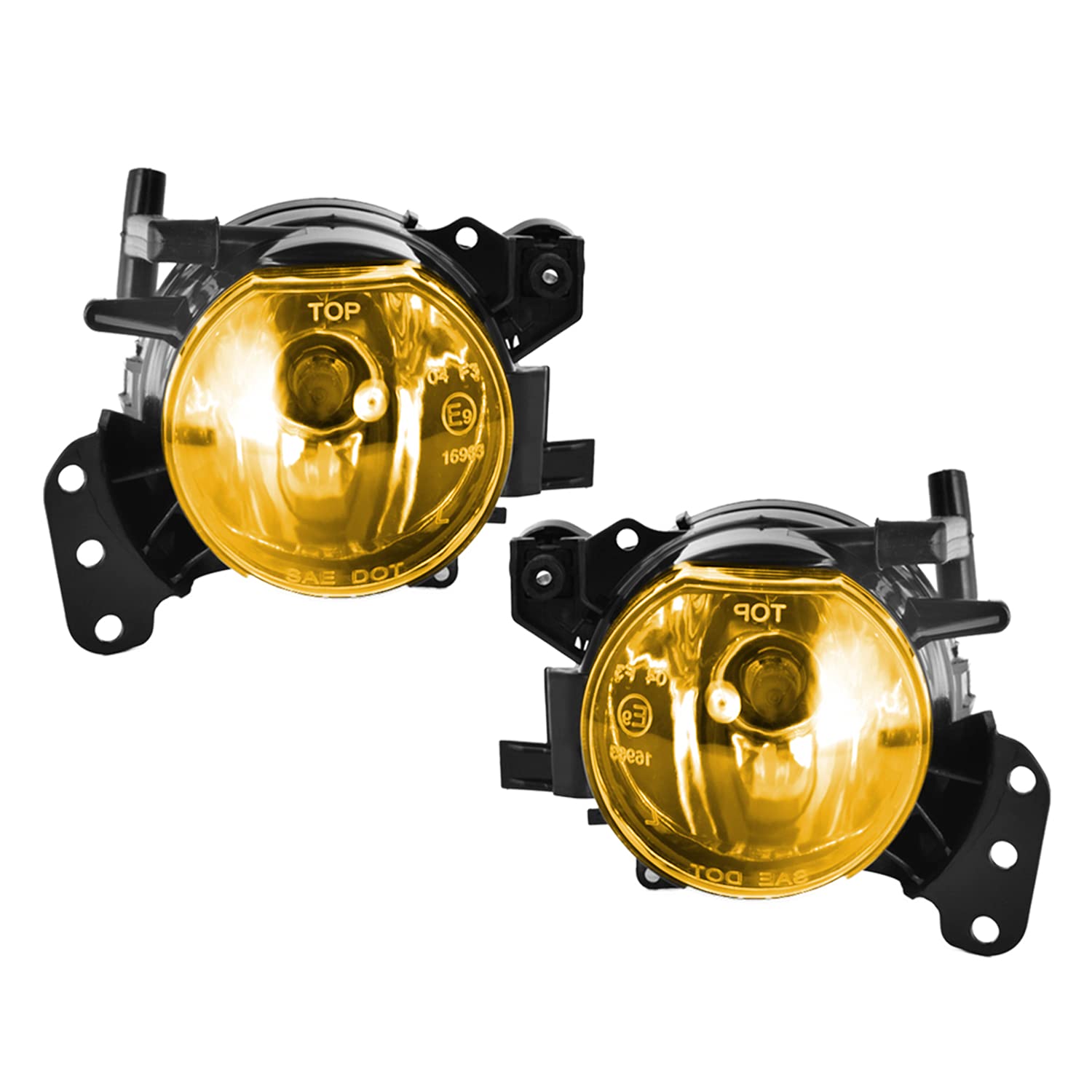 Nebelscheinwerfer passt für BMW 5 Series (E60/E61) 2003 - 2010 For M-package bumper Ein Paar Nebelscheinwerfer gelbe Linse HB4/9006