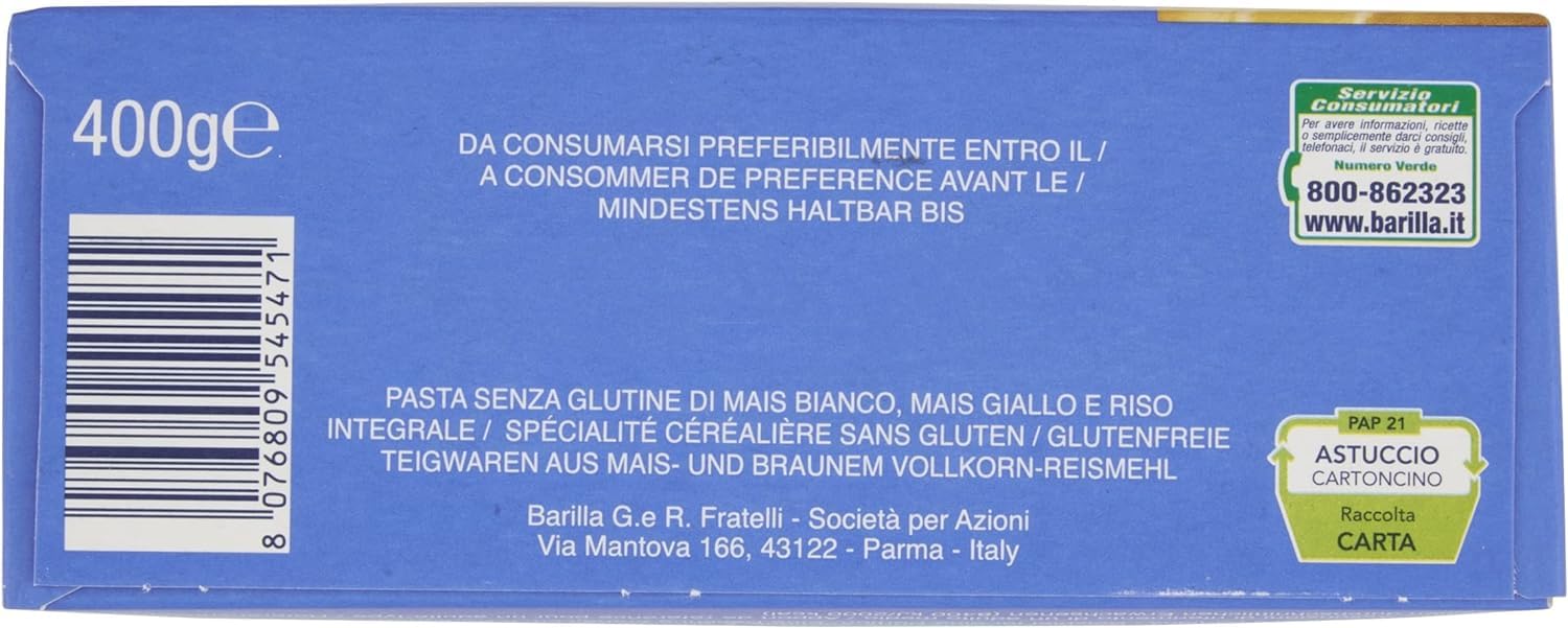 Italian Gourmet Bundle 20x Glutenfreie Tortiglioni 400g + Italian Gourmet Polpa Gratis – Italienische Glutenfreie Pasta aus Mais & Reis – Glutenfreie Nudeln Großpackung