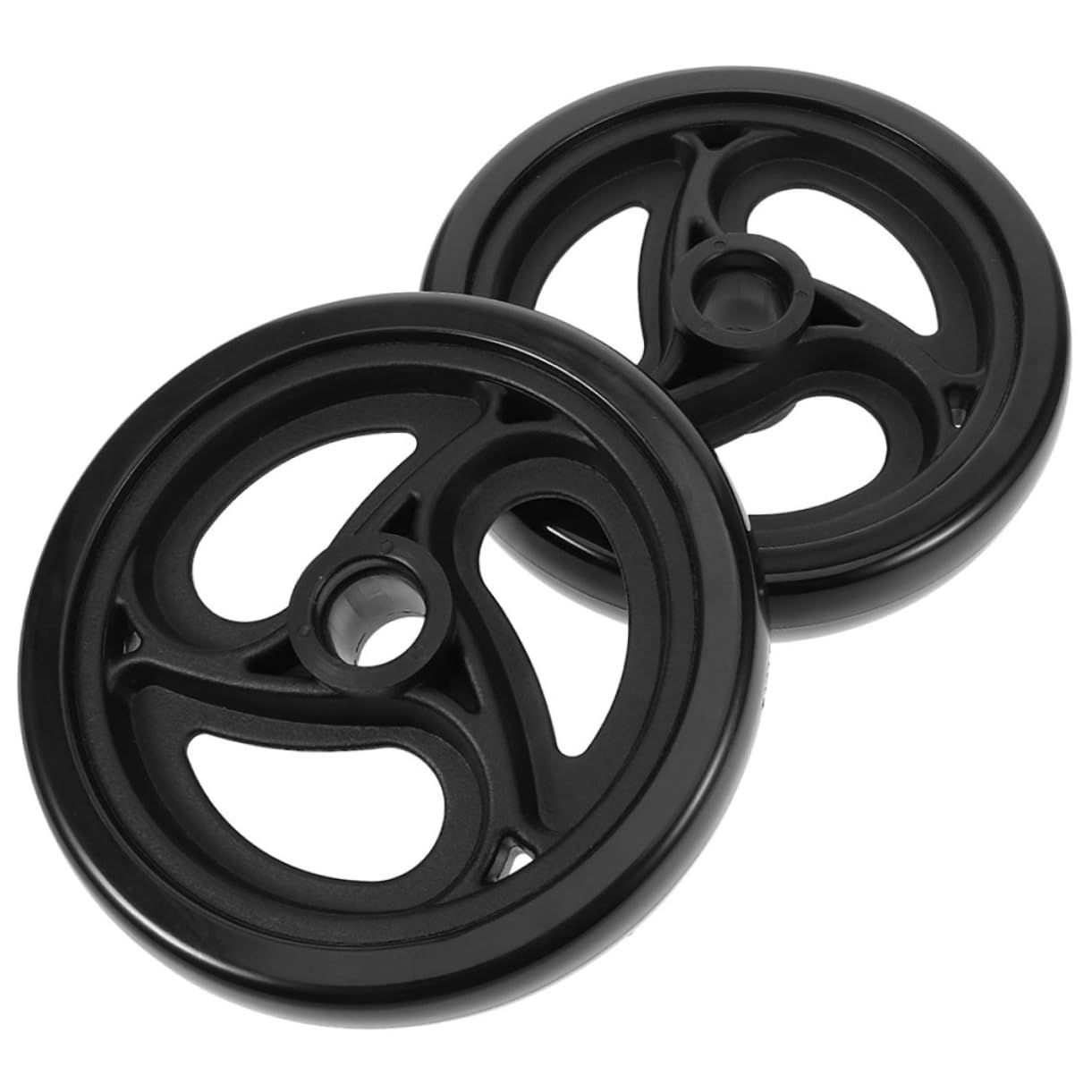 COLLBATH Heavy Duty Shopping Cart Wheels 2pcs Replacement Grocery Cart Wheels Rolling Casters for Shopping Basket or Trolley