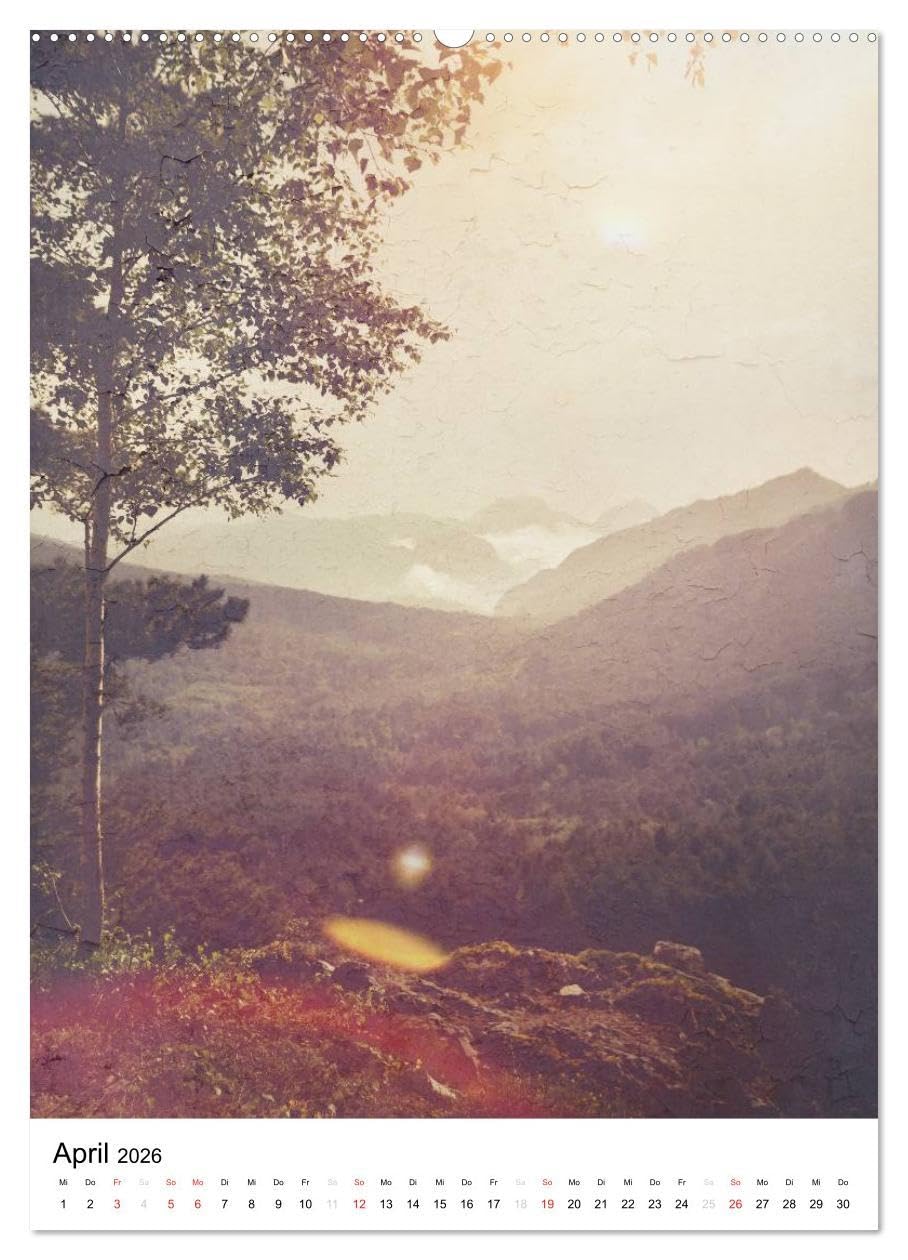 Landschaften, von Licht erfüllt (hochwertiger Premium Wandkalender 2026 DIN A2 hoch), Kunstdruck in Hochglanz: Landschafts- und Sehnsuchtskalender (CALVENDO Orte)