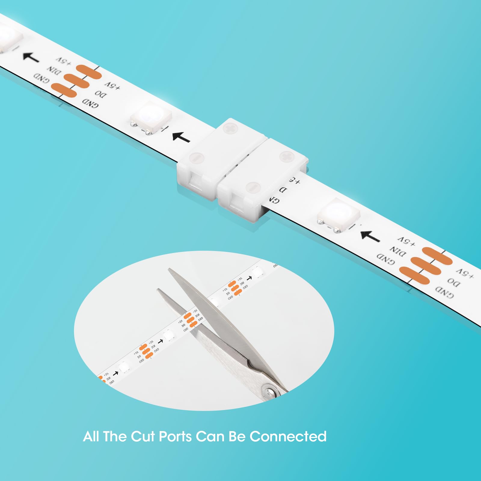 Pin Led Connector Snapklik.com : 10-Packs 3-Pin LED Connectors For LED Strip Lights 10MM ...