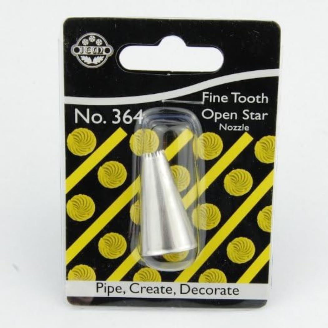 JEM Fine Tooth Open Star Piping Nozzle Decorating Tip #364