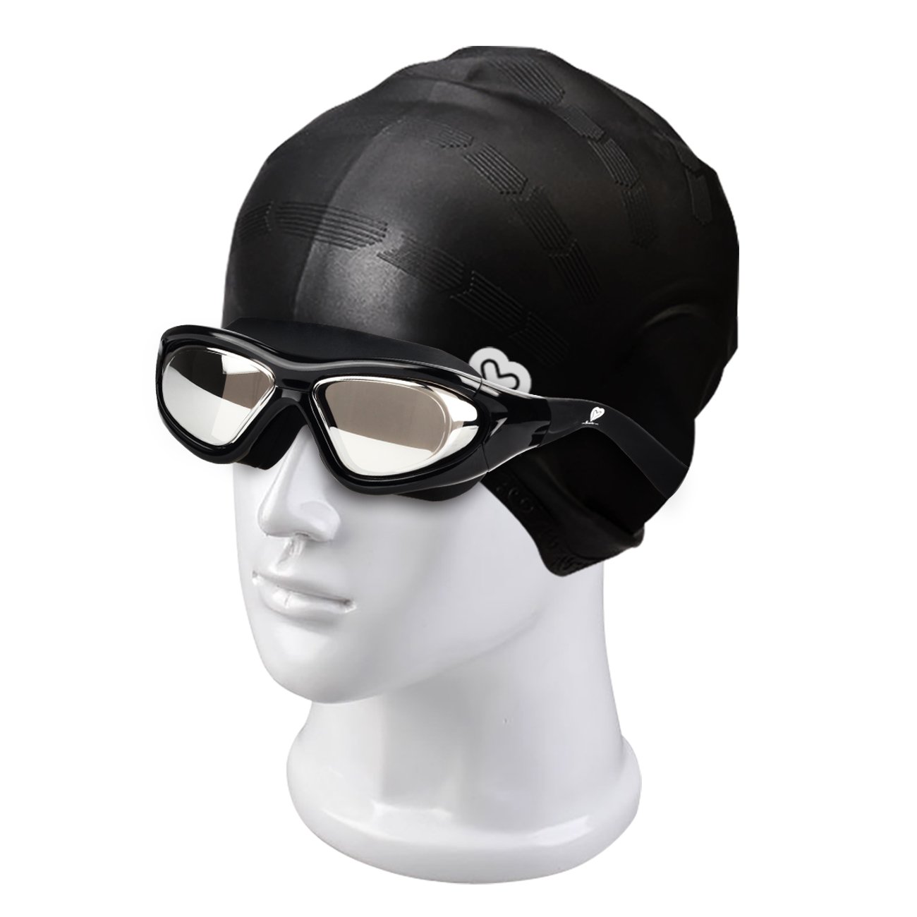 Ensemble De Lunettes De Natation Et Bonnet 5 En 1 Avec Pince-nez Et