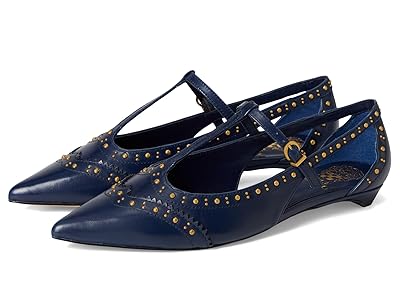 Vince Camuto Valkie Studded Kitten Heel T-strap Flat Mule Women
