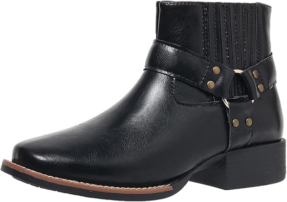 Womens Chelsea Boots Comfortable Slip On Fashion Ankle Bootie Sole Chunky Booties Black Red Brown Coffee US size 6-12