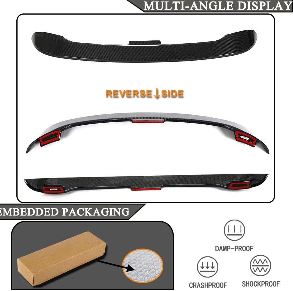 Real Carbon Fiber Trunk Spoiler for Mercedes Benz Smart 2022 Rear Boot Lid Highkick Wing Factory Outlet