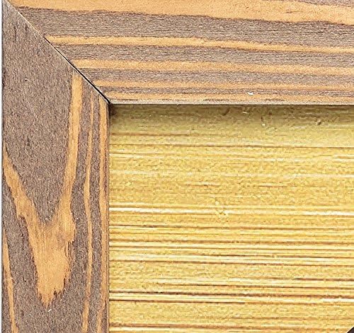 Miniatura 2 de Marco de fotos de madera rústica de 11 x 14 para montaje en pared, 100 % madera maciza natural ecológica con acabado gastado, Madera, Walnut, 11x14