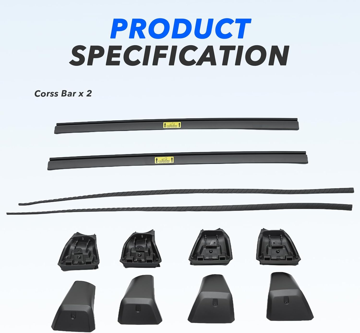 Roof Rack Cross Bars Compatible with Nissan Kicks 2025 2026 | Heavy Duty Roof Crossbars Roof Luggage Carrier Black Suitable for Carrying Luggage/Kayaks/Bicycles/Canoes (2Pcs)