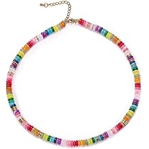 Crystal Pearl Necklace for Women Adjustable Choker with Healing Crystal Agate Turquoise Zircon Handmade Gemstone18K Gold Plated