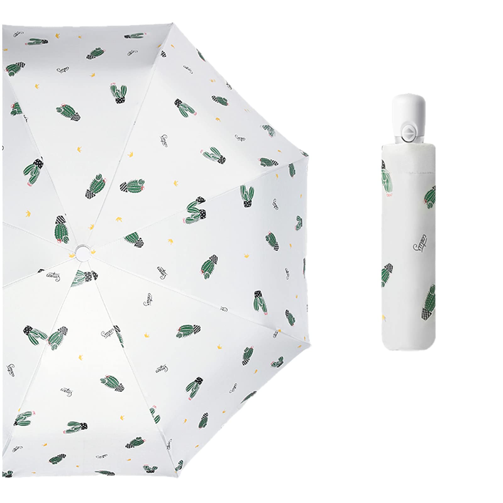 Parapluie Sun-Parapluie pour Femme Sunscreen Protection UV Protection UV Compact Portable Portable Parapluie Soleil Et Pluie Dual-Usage-T