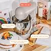 Batidora de pedestal Wonderful Kitchen 5.3 Qt, 12 velocidades con cabezal inclinable, gancho para masa, batidor plano y globo para tareas de repostería, construcción metálica (color Wildflower Porcini Taupe) 3