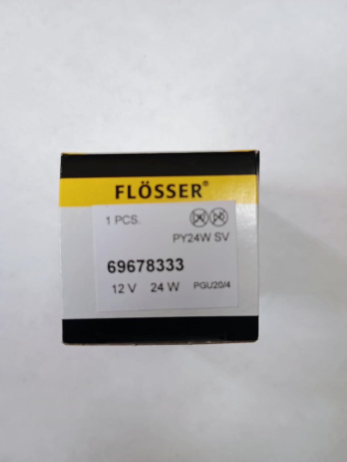 Flosser Halogen HiPerClick HiPerVision PY24W SV PY24WSV 12180 PGU20/4 24W Turn Signal Light DRL Light Bulb Replacement (Pack of 1)