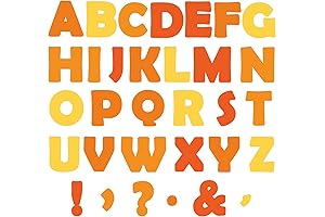 150 PCS Fall Bulletin Board Cutouts Autumn Seasonal Alphabet & Punctuation Letter