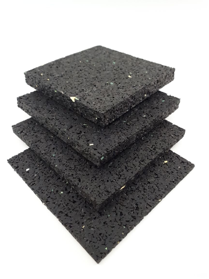 Terrassenpad 100 Stück Gummiunterlage 100x100x10 mm