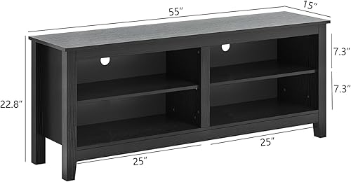Miniatura 2 de Gyger Soporte de TV para TV de 65 pulgadas con almacenamiento, moderno centro de entretenimiento de TV para dormitorio, mesa consola multimedia de