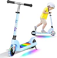 Vista 1 de ANHAO Patinete eléctrico para niños de 6 a 12 años (principalmente de 6 a 10 años), scooter eléctrico para niños con altura ajustable, scooter