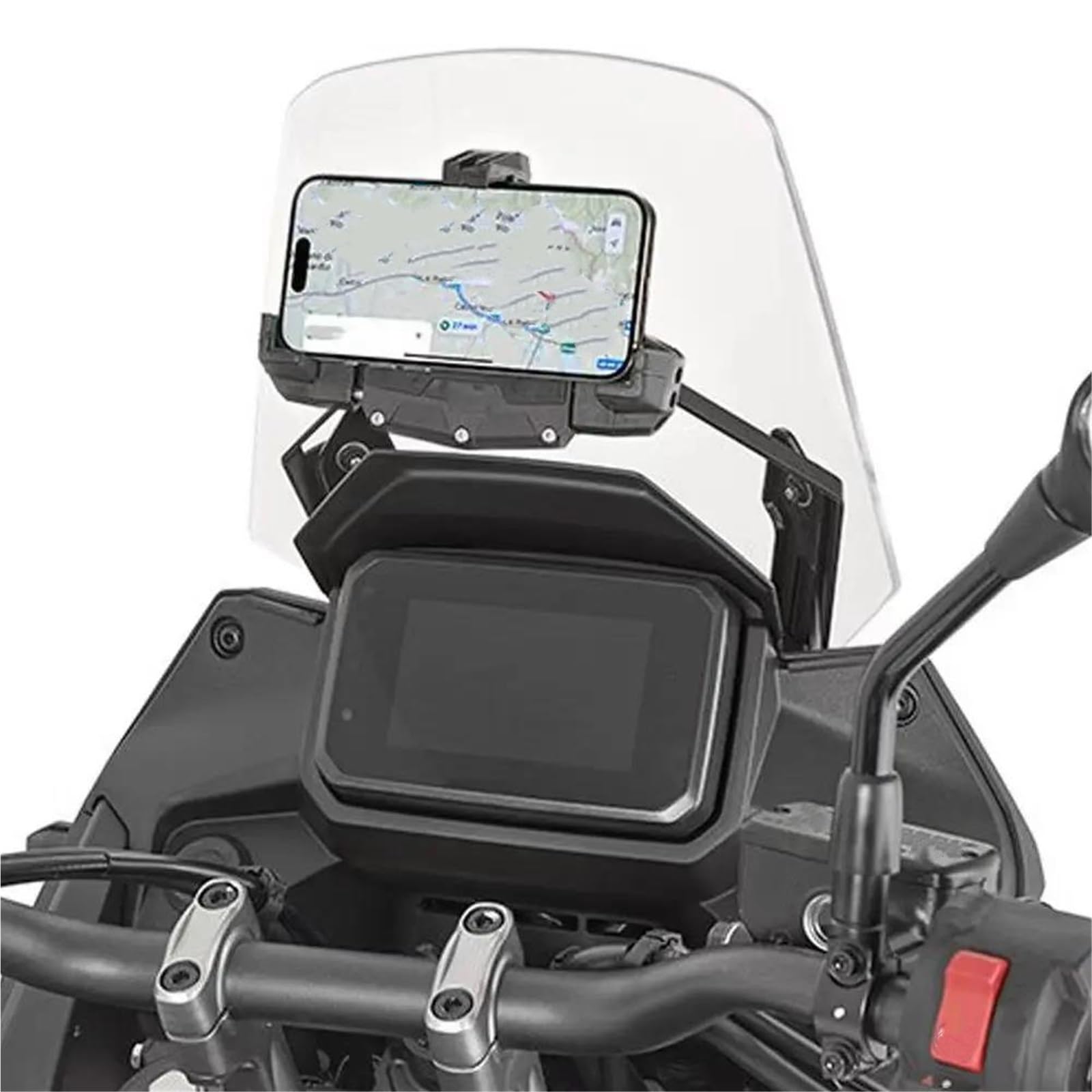 Motorrad-Handyhalterung Mit Navigationssystem Für NC750X 2025-2026 Lenkerhalterung Adapter Montageständer Windschutzscheiben-GPS-Halterung