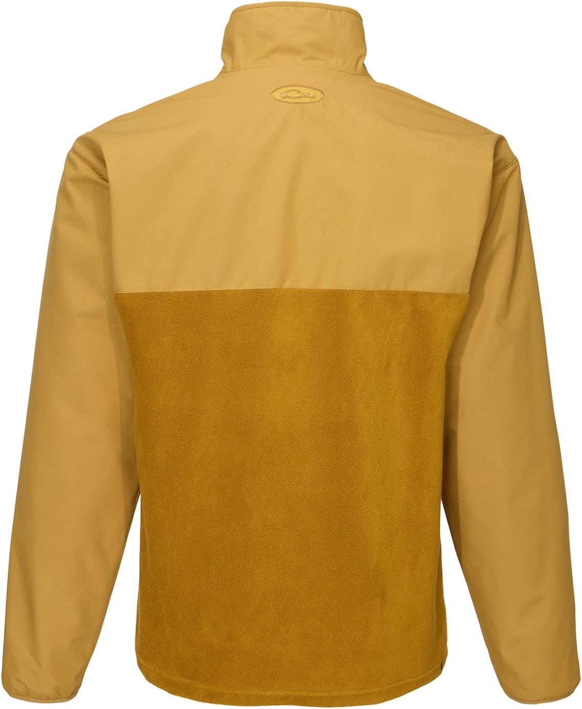 Drake Waterfowl Men's MST Quarter 1/4 Zip Refuge Eqwader Waterproof Windproof Breathable Resistant Outdoor Hunting Jacket, Field Khaki - Image 2