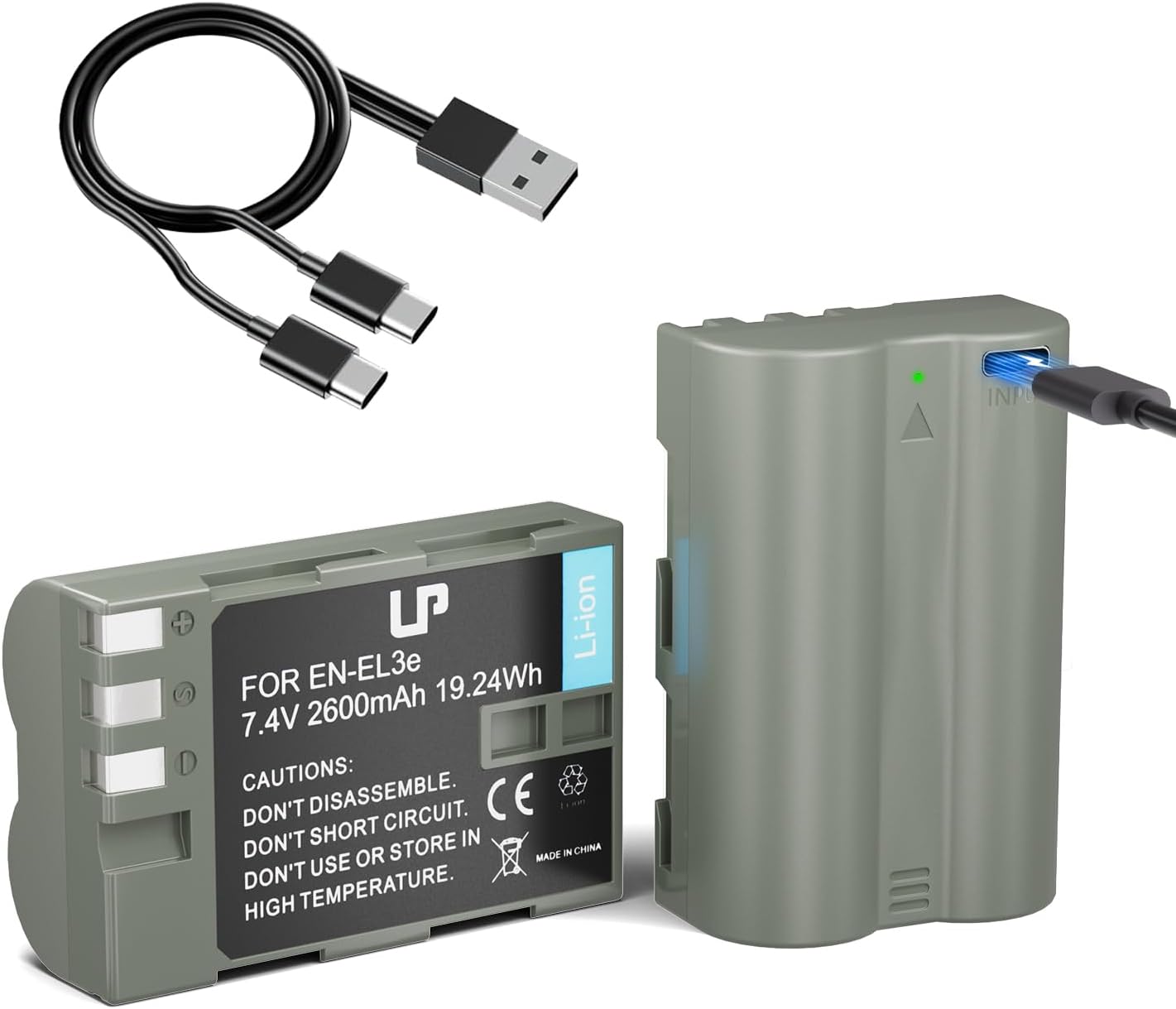 LP EN-EL3e battery for Nikon cameras