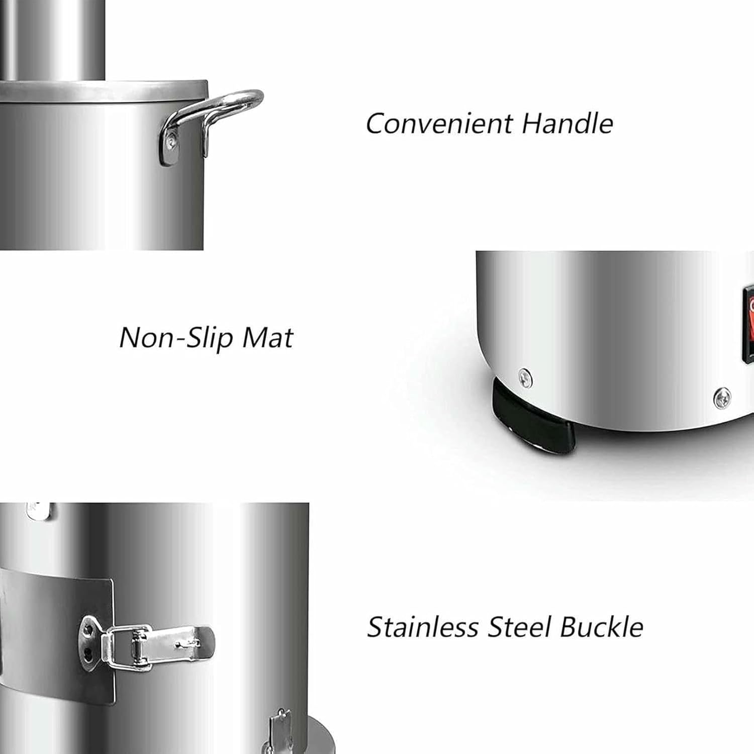 Commercial Garlic Peeling Machine 200W Garlic Peeler Machine 30KG/H Electric Garlic Separating MachineStainless Steel Garlic Peeler for Home and Commercial