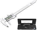 Neoteck 6 inch/150mm Digital Caliper+Feeler Gauge Set Stainless Steel Vernier Caliper with Fractions/Inch/Metric Conversion Caliper Measuring Tool for Length Width Depth Inner Outer Diameter