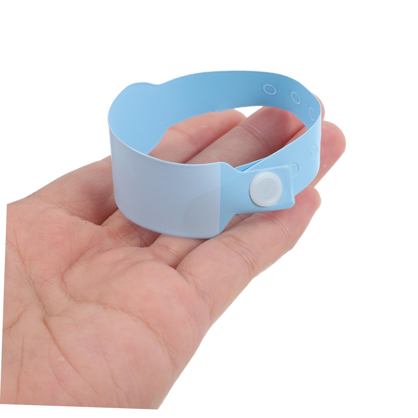 Healvian 100 Stück Einweg Pvc Armbänder für Neugeborene Hautfreundlich Blaue Identifikationsarmbänder für Krankenhausgebrauch