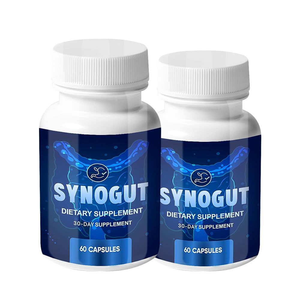 (2 Pack) Synogut - Synogut Pills for Digestive Support Gut Health (120 Capsules - 2 Month Supply)
